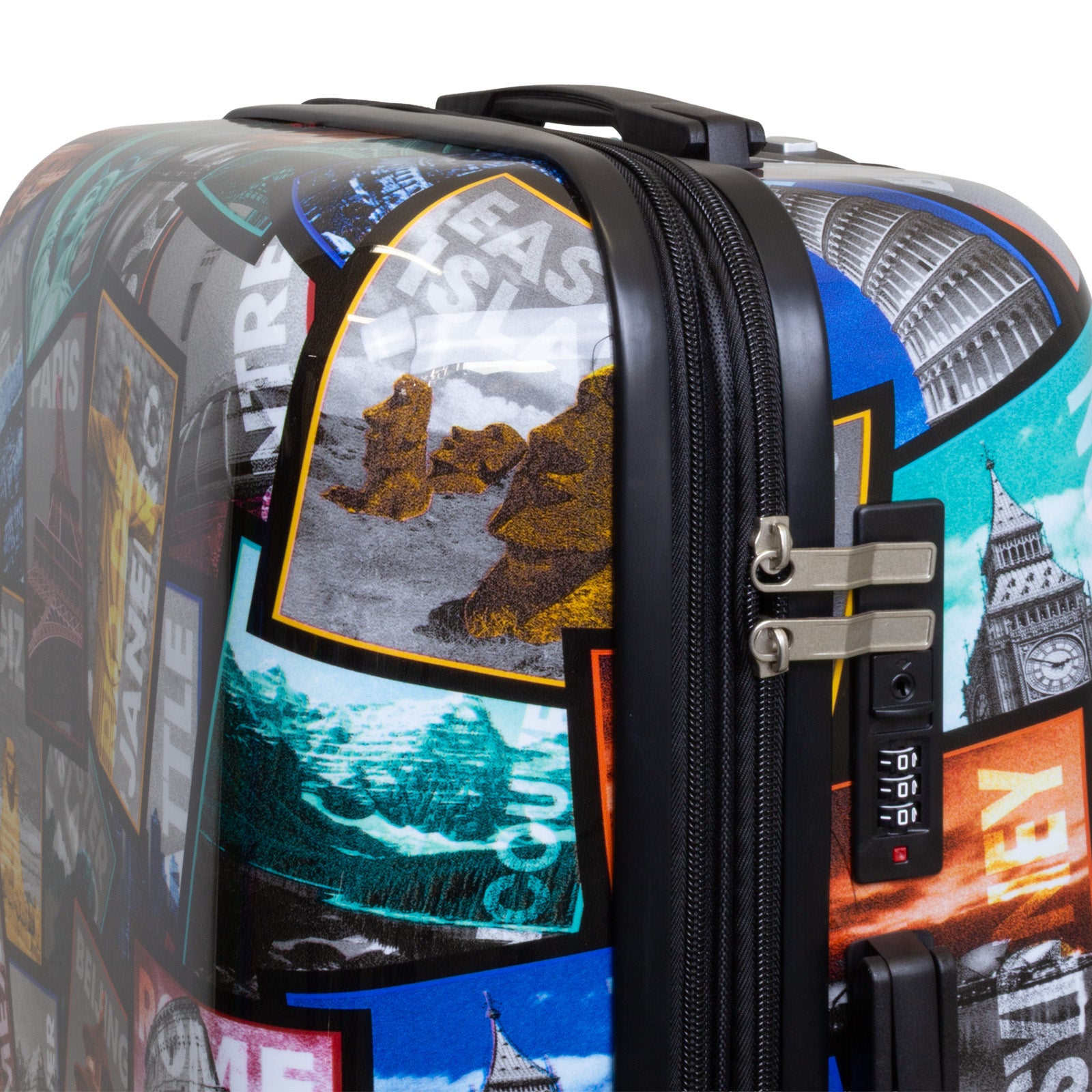 Hartschale Motiv-Kofferset 3tlg City Postkarten