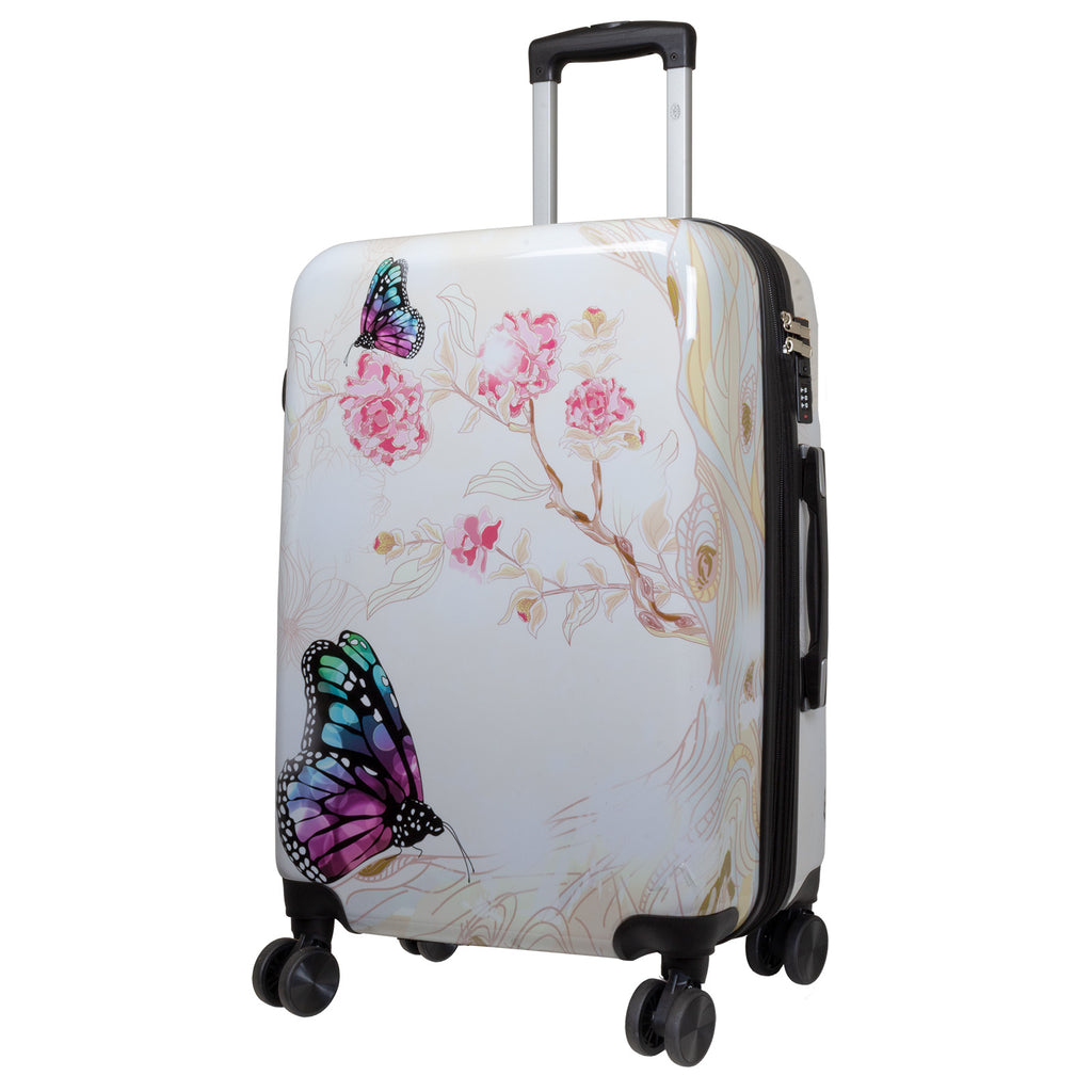 Motivkoffer Design Schmetterling – Reisekoffer mit Motiv – Hartschale ABS/Polycarbonat – S M L – leicht & robust