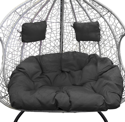 XL Polyrattan Hängesessel grau