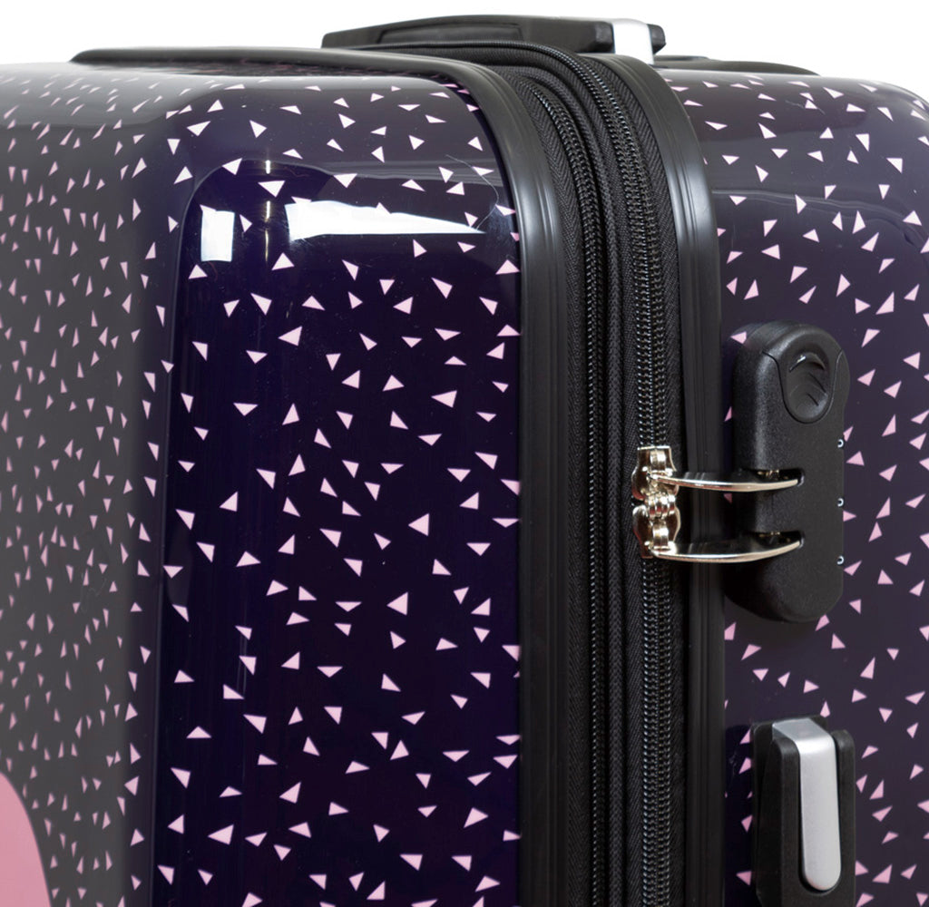 Polycarbonat großer Reisekoffer Flamingo - Größe L