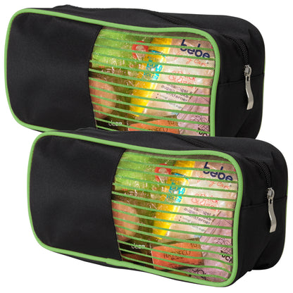2er Set Kosmetiktasche mit Sichtfenster