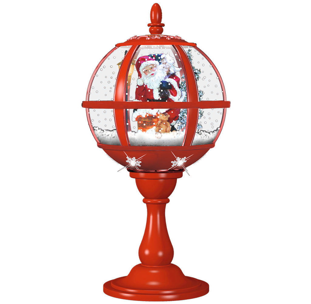 Schneiende LED Tischlaterne Santa 60cm