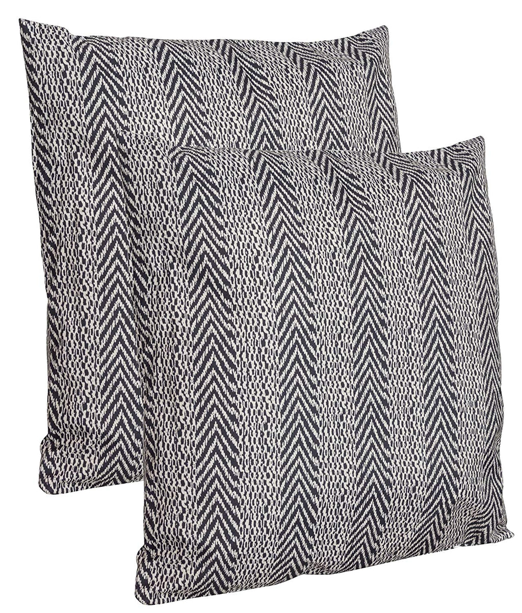 Doppelpack Zierkissen wetterfest, ca.43cm schwarz