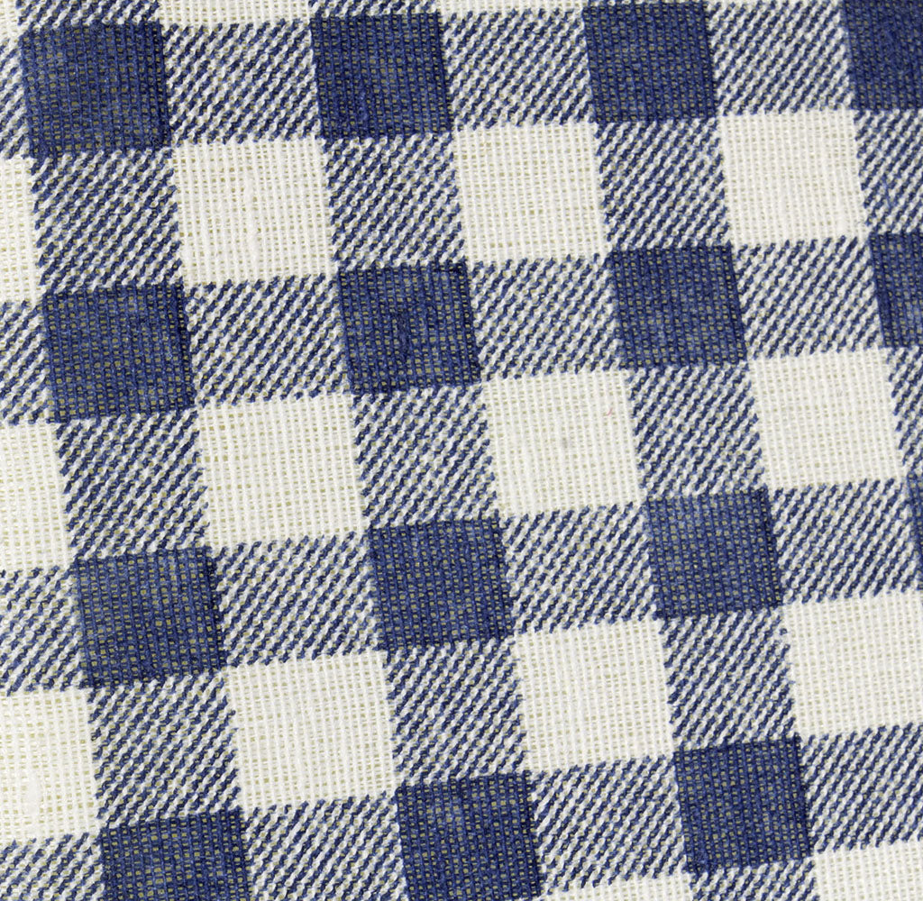 Bierbankauflagenset 3tlg kurze Variante blau-weiß kariert