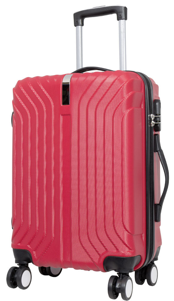 Hartschalen-Kofferset 3tlg Palma Farbe rot - XL-Reisekoffer - mittelgroßer Koffer - Handgepäck