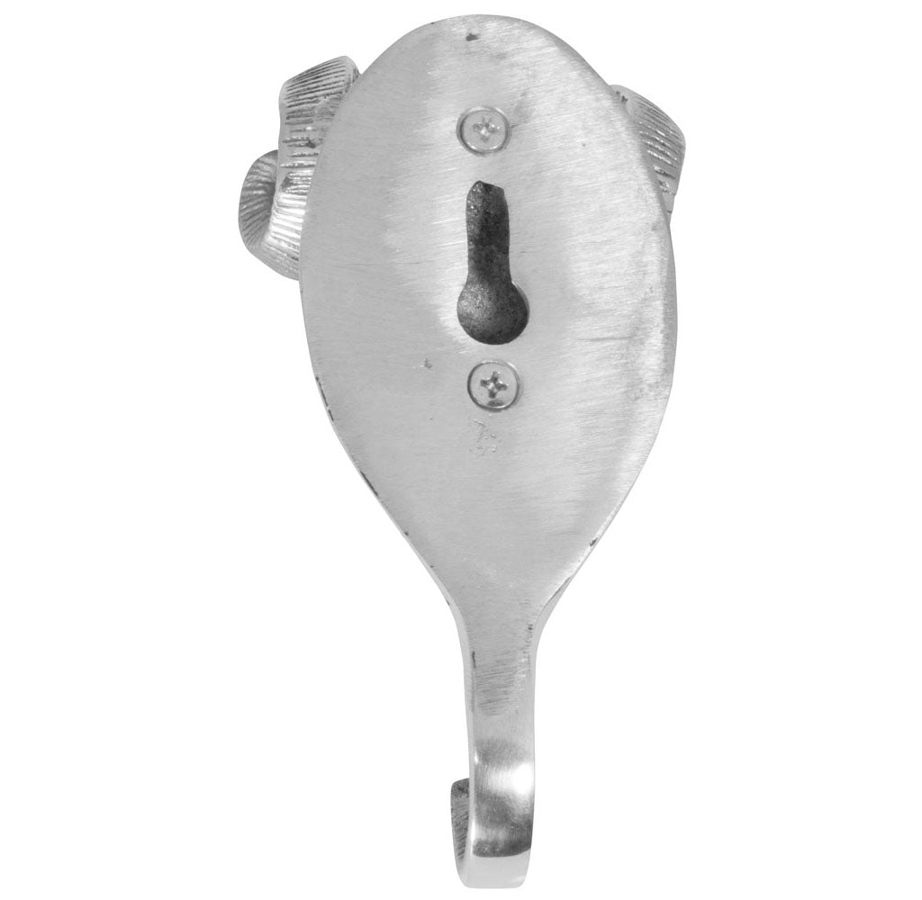 Deko Schafbock Kleiderhaken aus Aluminium 15x6cm