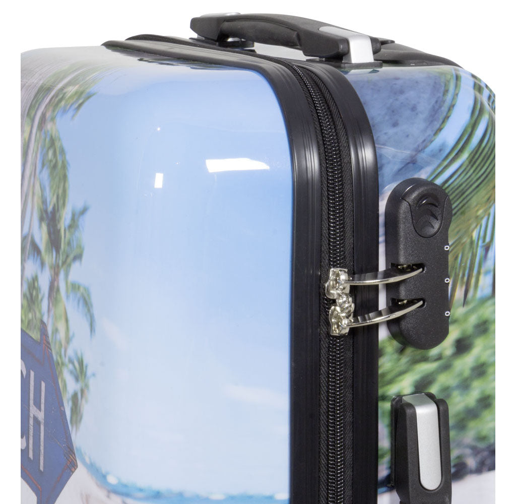 Motivkoffer und Kofferset 3tlg Beach