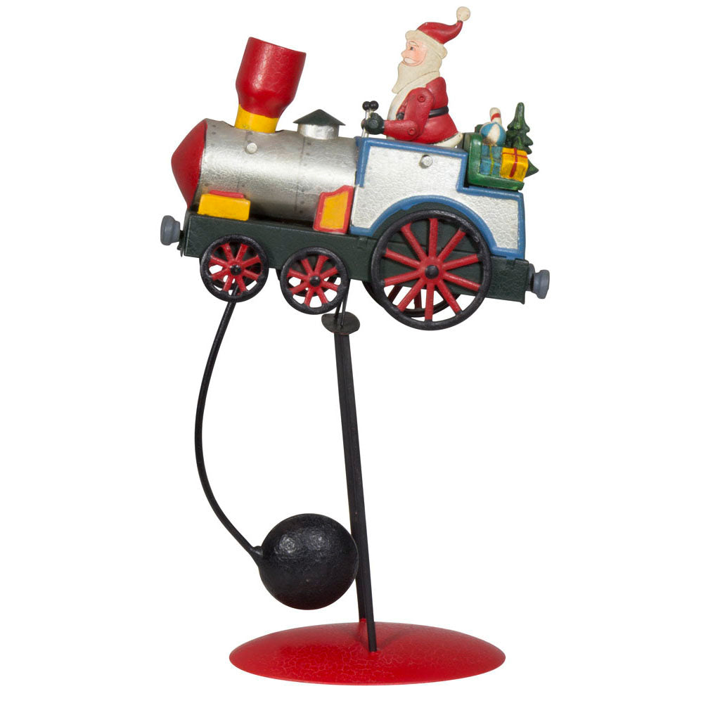 Tischdeko Weihnachtlicher Balance Pendel Zug Höhe 34cm