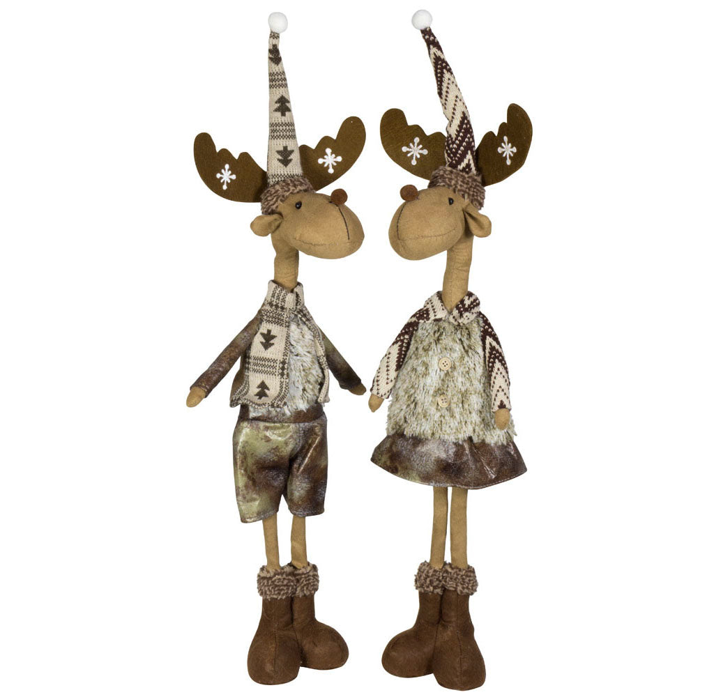 Elch 65cm stehend, Pärchen, 2 Stück