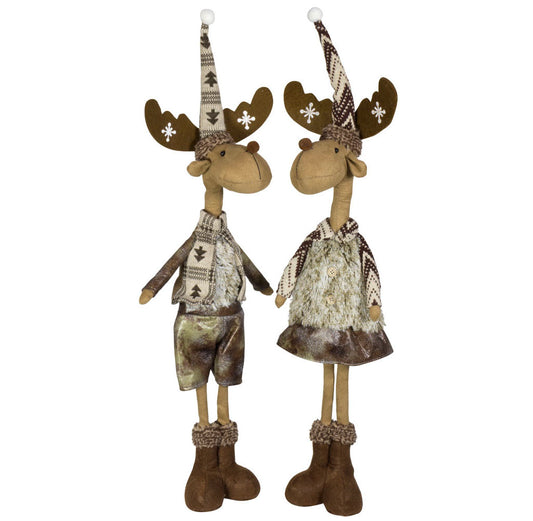 Elch 65cm stehend, Pärchen, 2 Stück