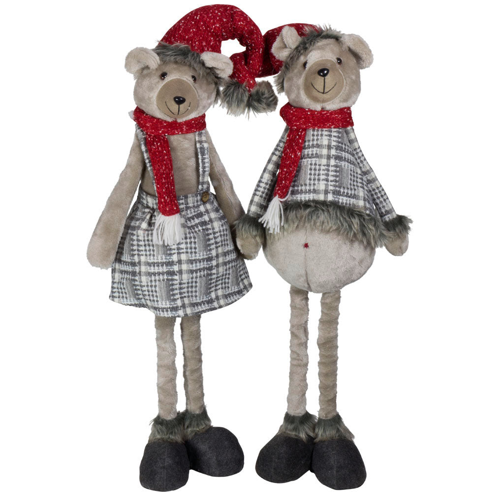 Bär ausziehabr 60-80cm, Pärchen, 2 Stück