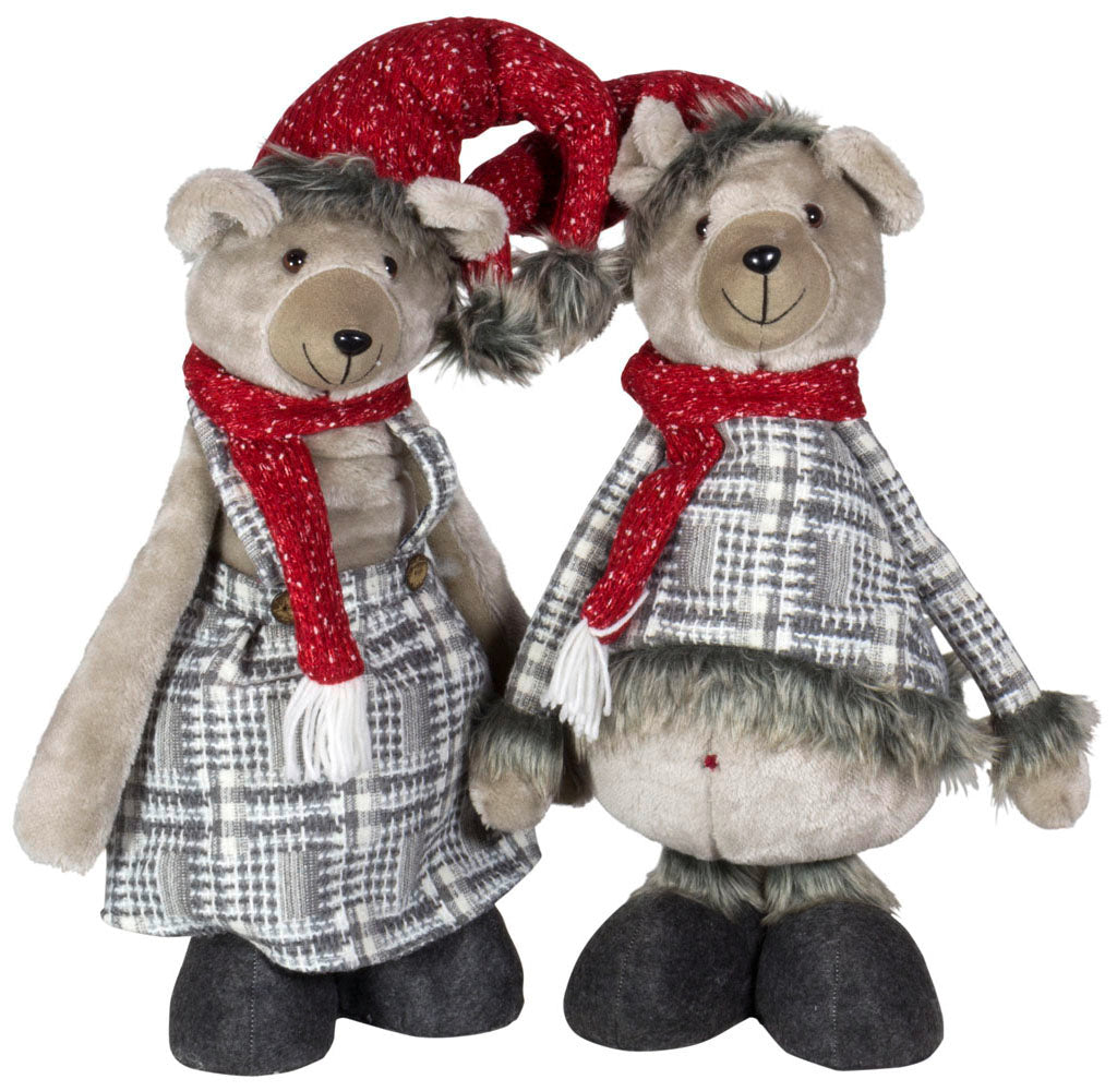 Bär ausziehabr 60-80cm, Pärchen, 2 Stück