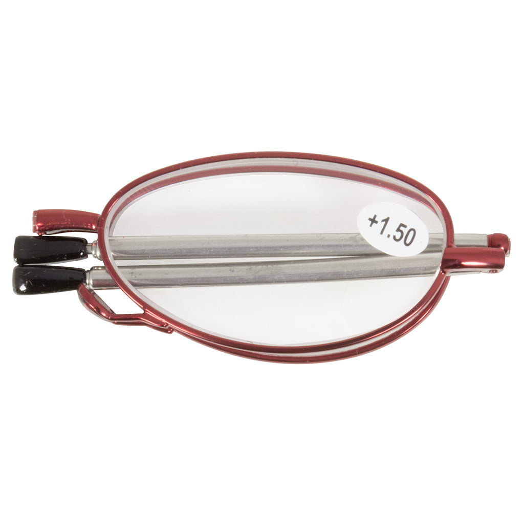 2er-Set faltbare Lesebrille mit Etui