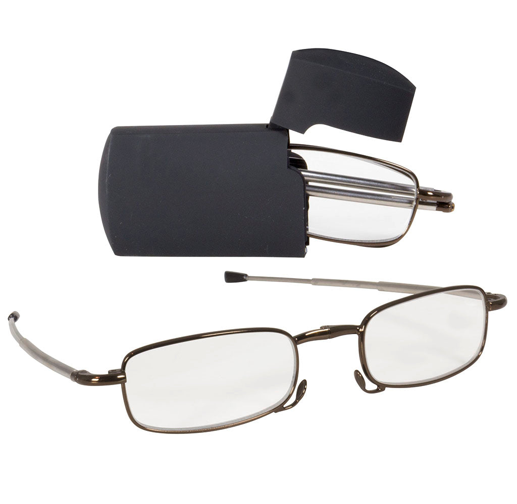 2er-Set faltbare Lesebrille mit Etui