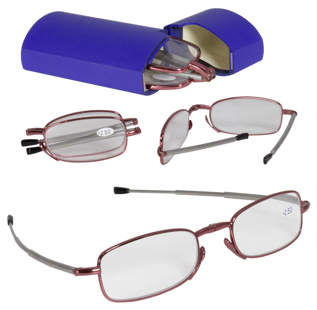 2er-Set faltbare Lesebrille mit Etui