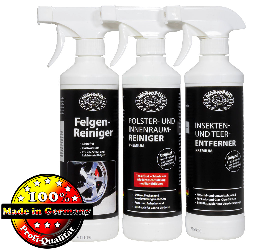 Hotrega Fahrzeugpflege- und Reinigerset 3tlg