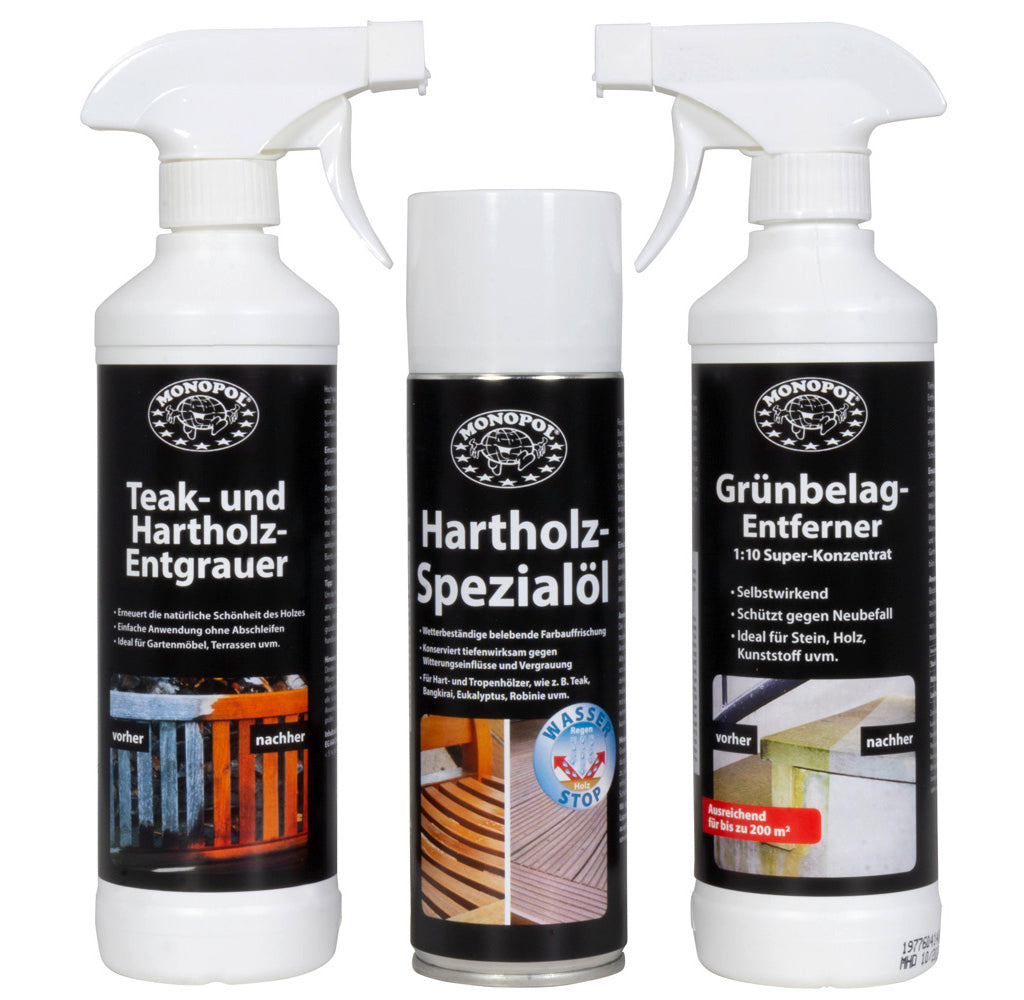 Hotrega Gartenmöbel Reiniger- und Pflegeset 3tlg
