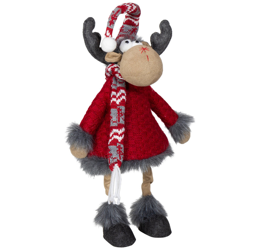 Elch 45cm Wackelelch, Pärchen, 2 Stück