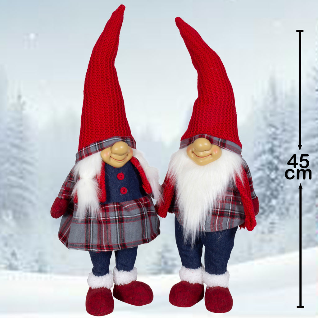 Wichtel 45cm stehend, Pärchen, 2 Stück
