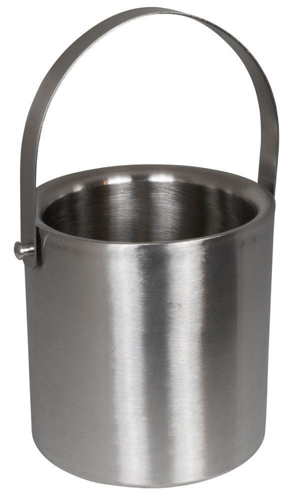 Eiseimer mit Zange aus Edelstahl – Doppelwandiger Luxus Eiswürfelbehälter mit Deckel für Bar & Party