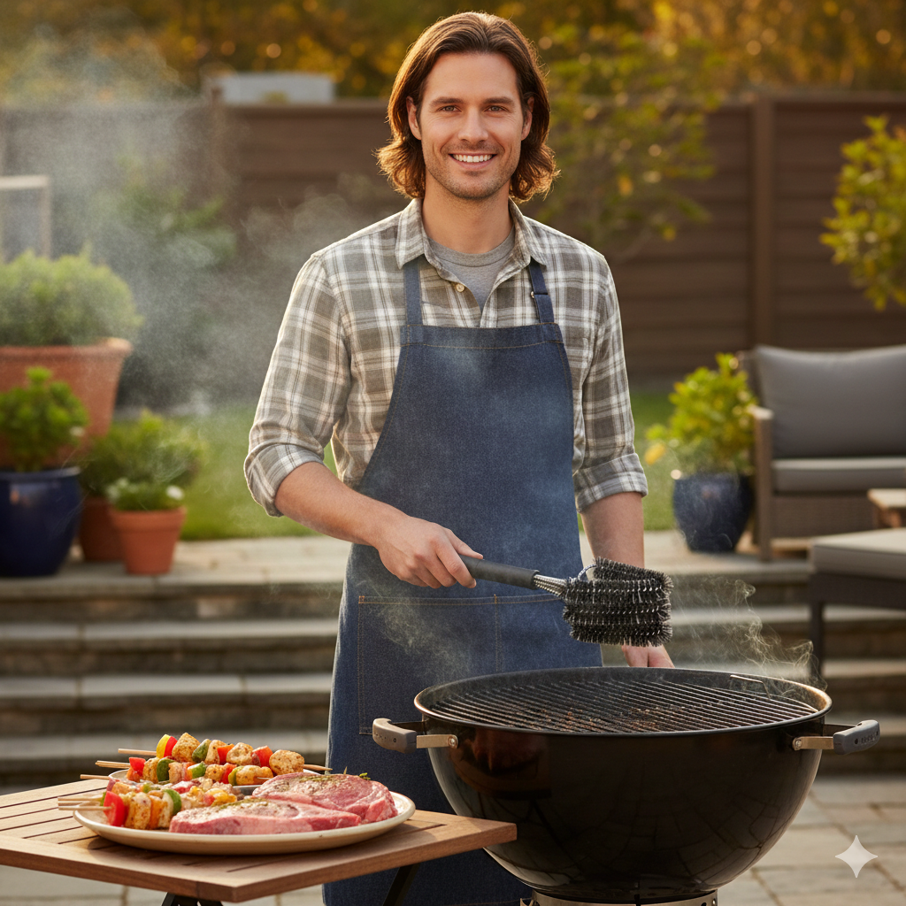 BBQ Profi Grillbürste Dreifachbürste