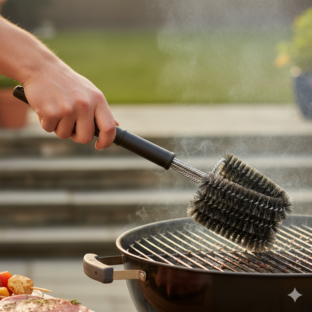 BBQ Profi Grillbürste Dreifachbürste