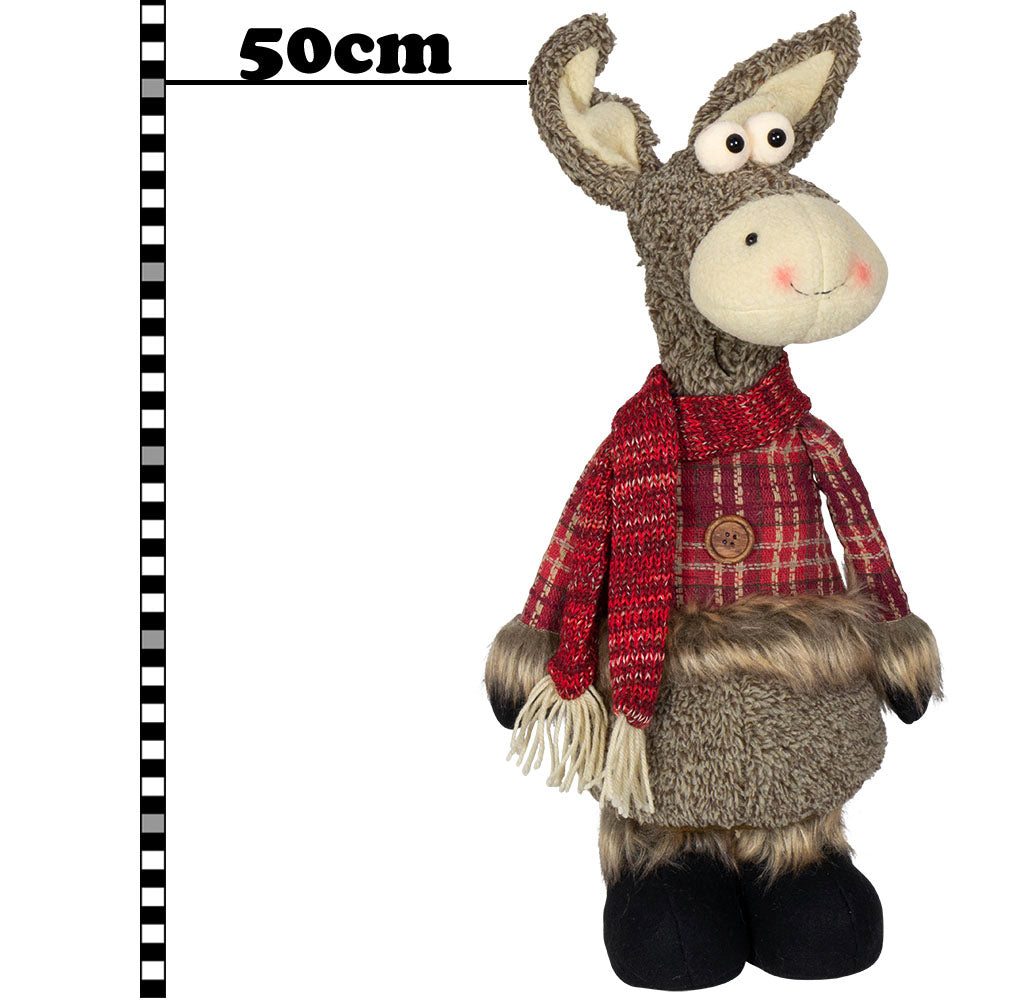 Esel 50cm stehend, Pärchen, 2 Stück