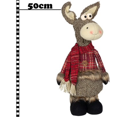 Esel 50cm stehend, Pärchen, 2 Stück