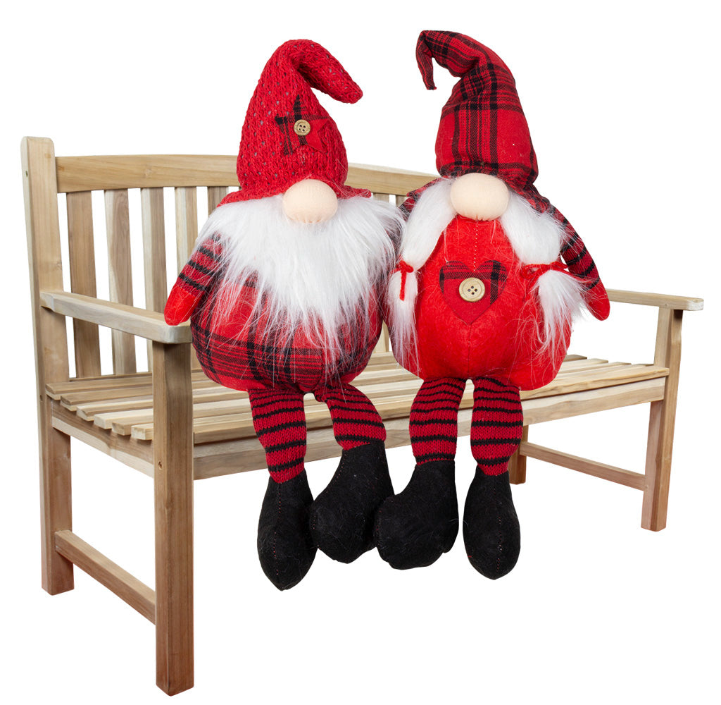 Wichtel 25cm Kantenhocker, Pärchen, 2 Stück