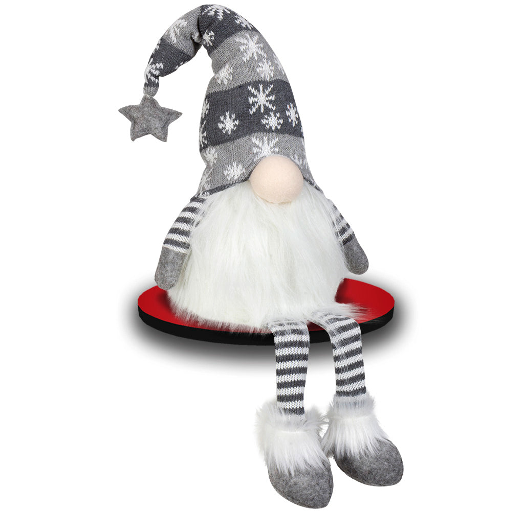 Wichtel 30cm Kantenhocker mit LED, Pärchen, 2 Stück