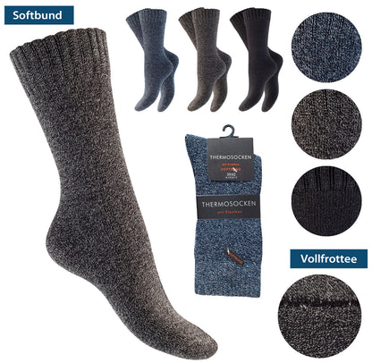 6 Paar Thermo Baumwollsocken für Herren