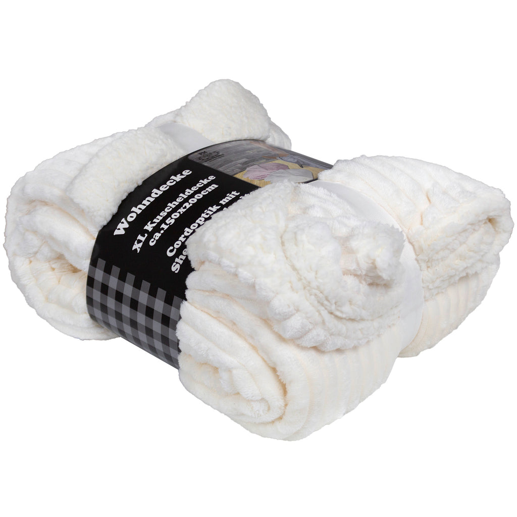 Kuscheldecke Cord-Optik 200x150cm