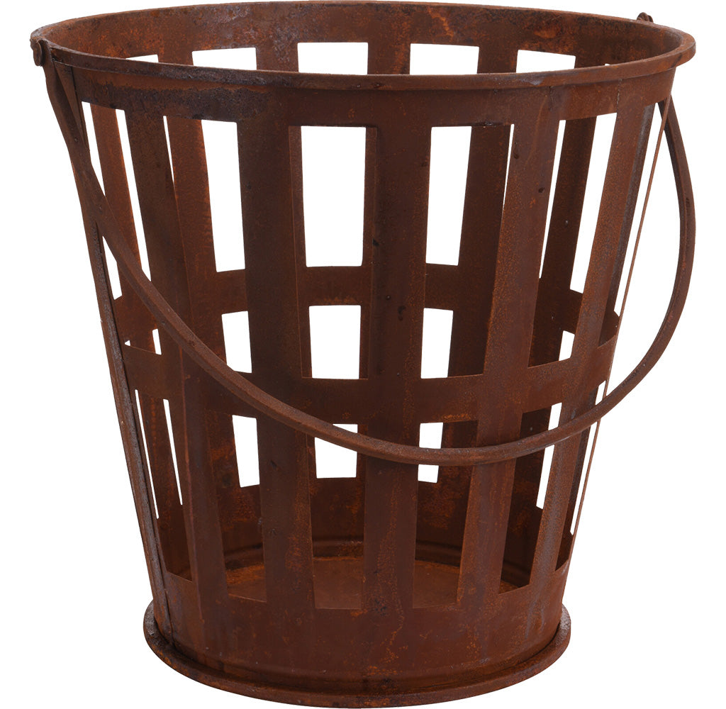 Kaminholzkorb Rost 39cm