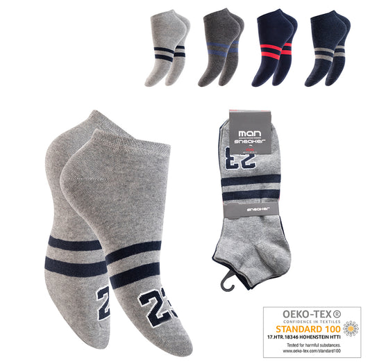 Herren-Sneaker Herrensocken blau grau