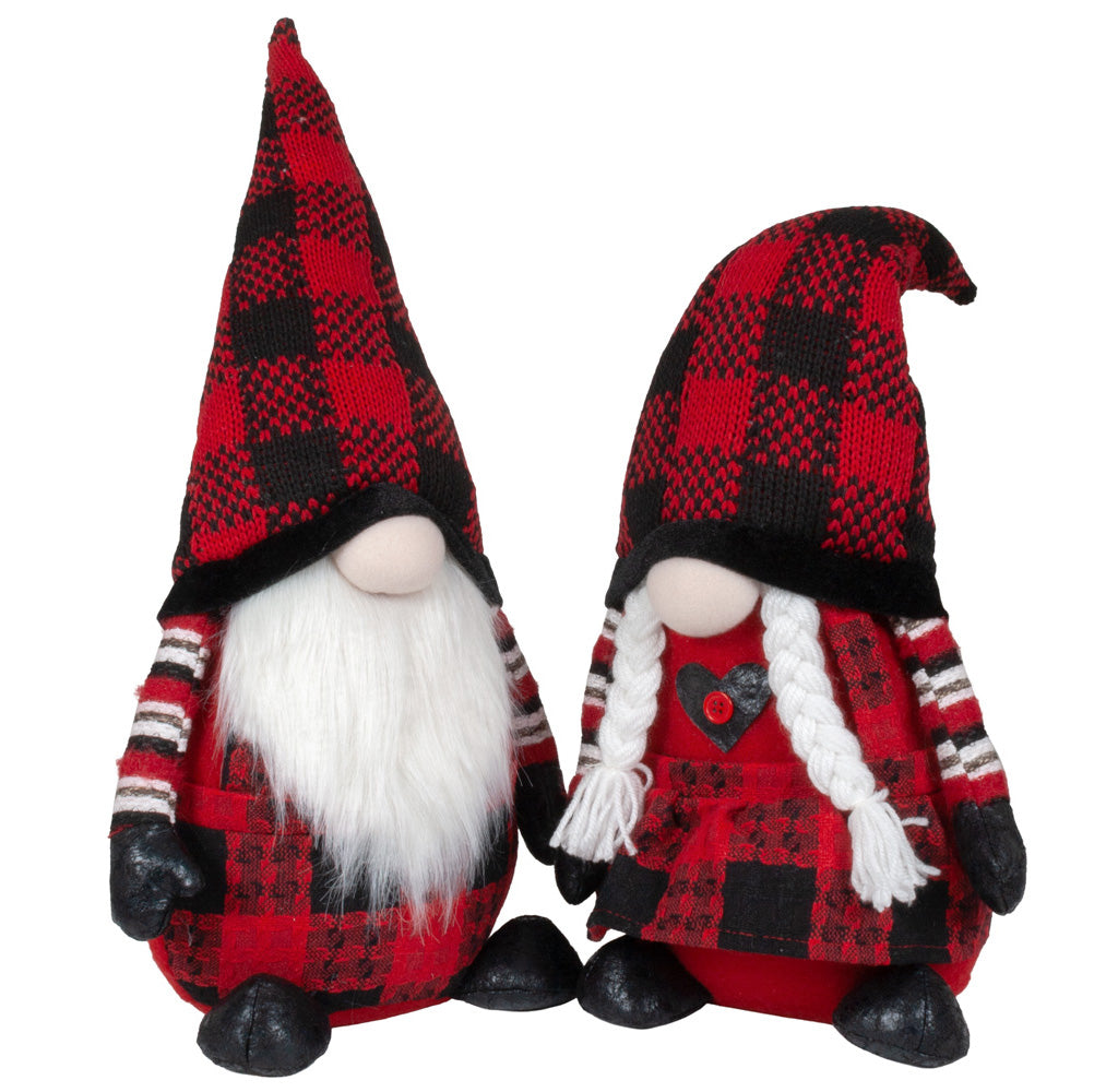 Wichtel 35cm sitzend, Pärchen, 2 Stück