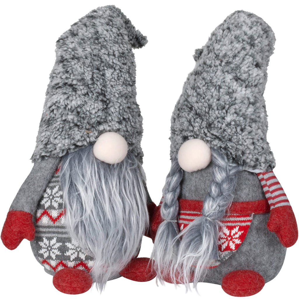 Wichtel 30cm sitzend, Pärchen, 2 Stück