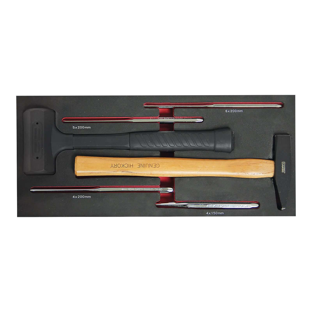 Werkstattwagen Modul: Hammer und Splinttreiber 6tlg.