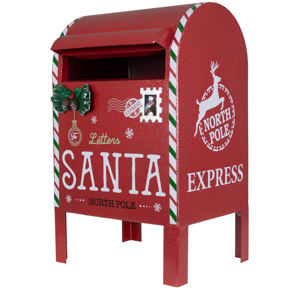 Weihnachtlicher Deko Briefkasten 34cm aus Metall