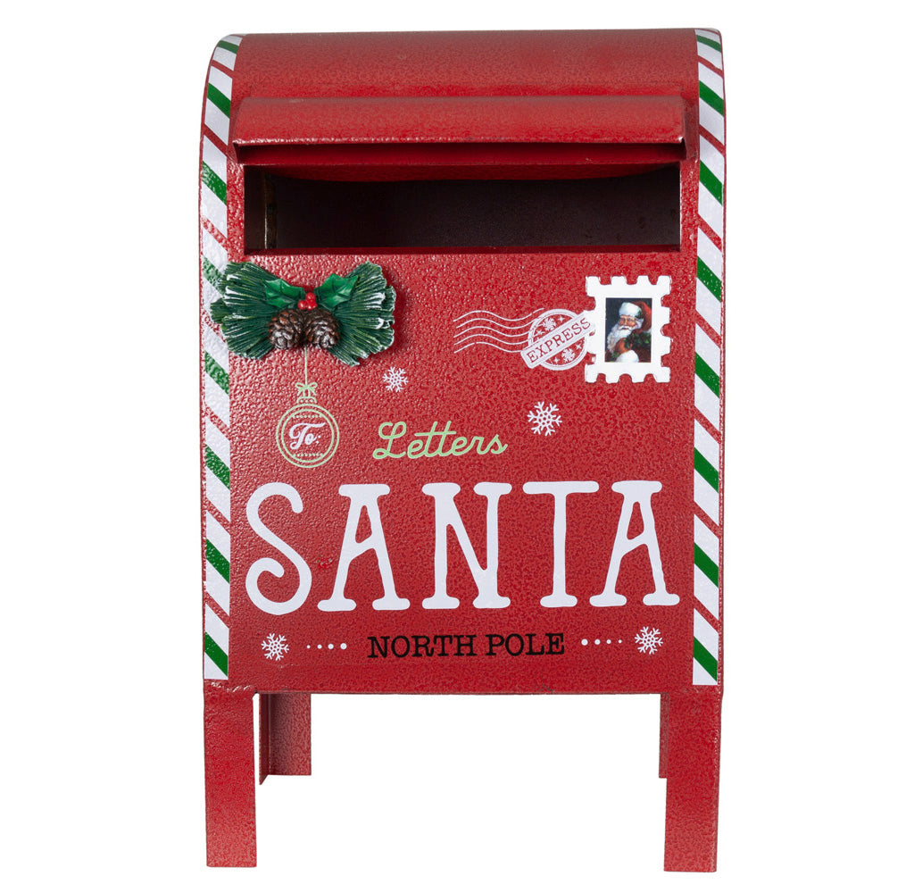 Weihnachtlicher Deko Briefkasten 34cm aus Metall