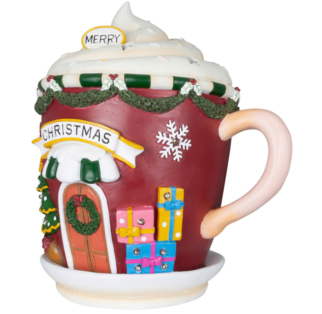 XXL LED Weihnachtstasse Weihnachtshaus 31cm