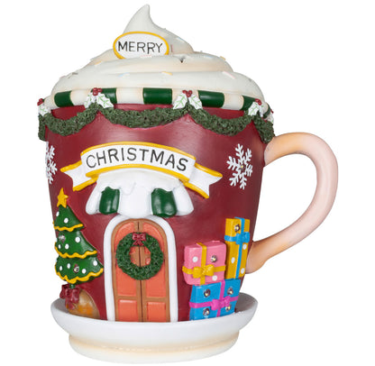 XXL LED Weihnachtstasse Weihnachtshaus 31cm