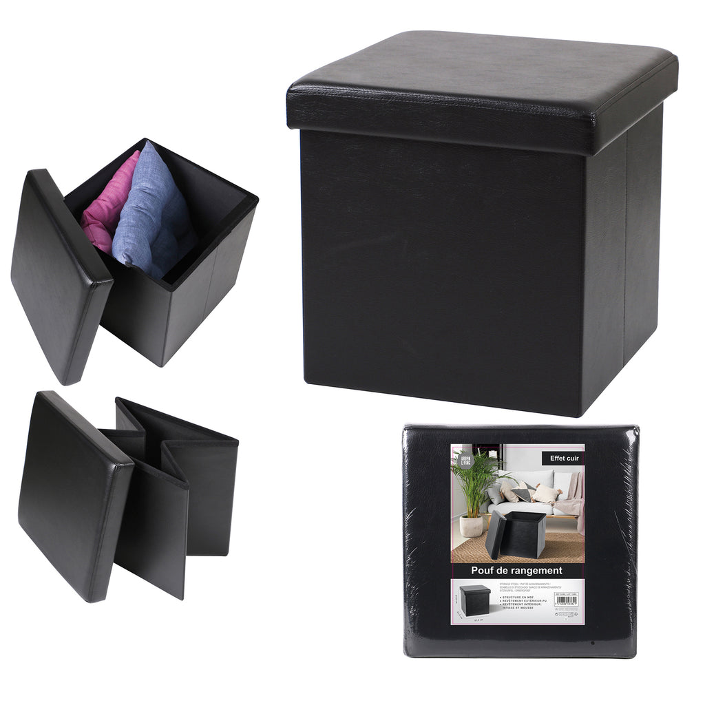 Sitzhocker faltbare Aufbewahrungsbox 50l in 4 Farben – Trendyshop365