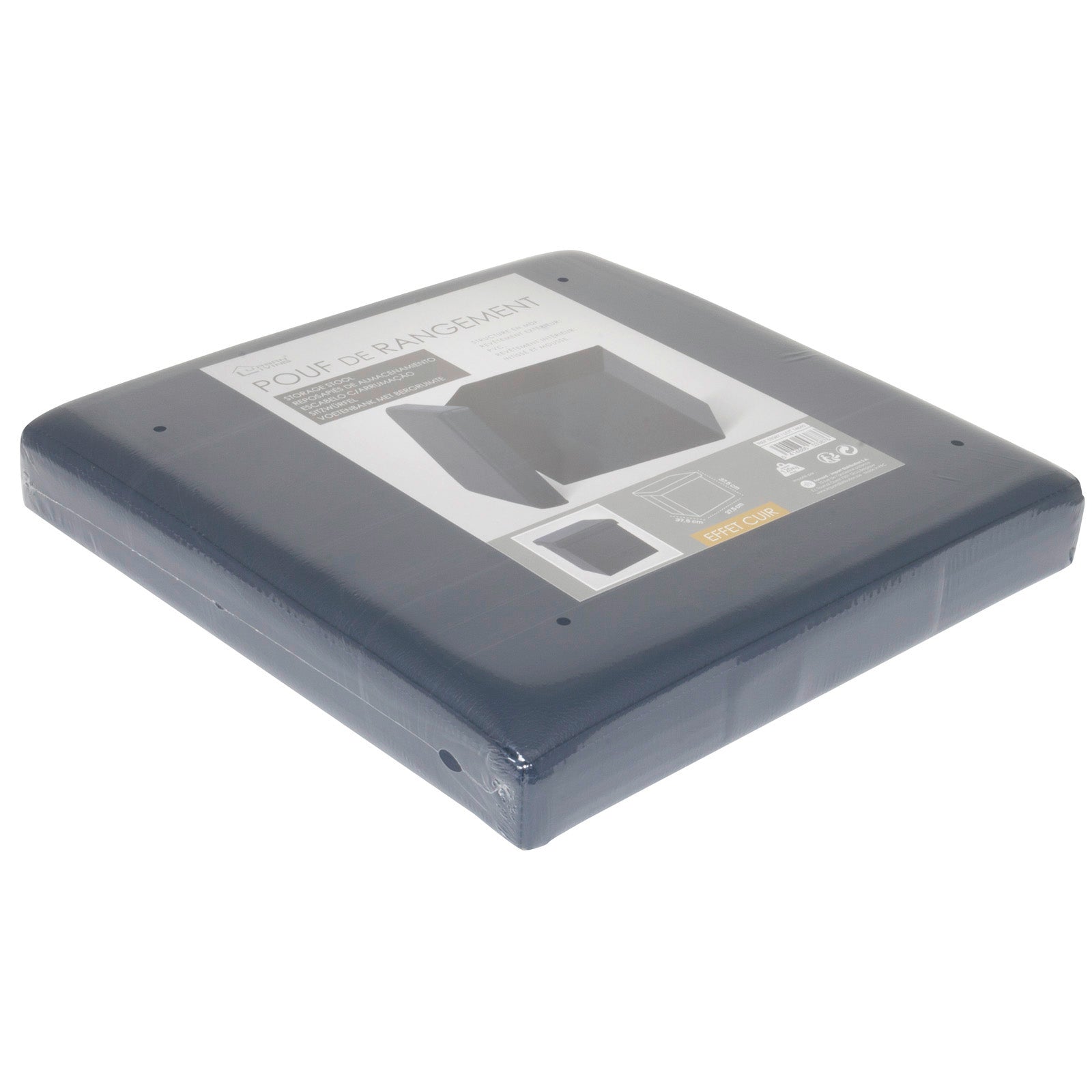 Sitzhocker faltbare Aufbewahrungsbox 50l