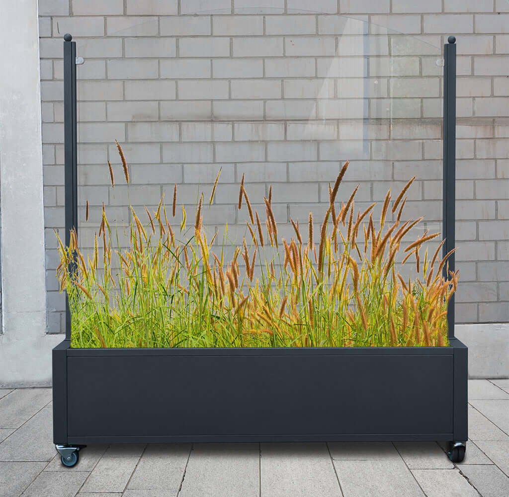 Mobiler XXL Windschutz 175cm - Klarglas