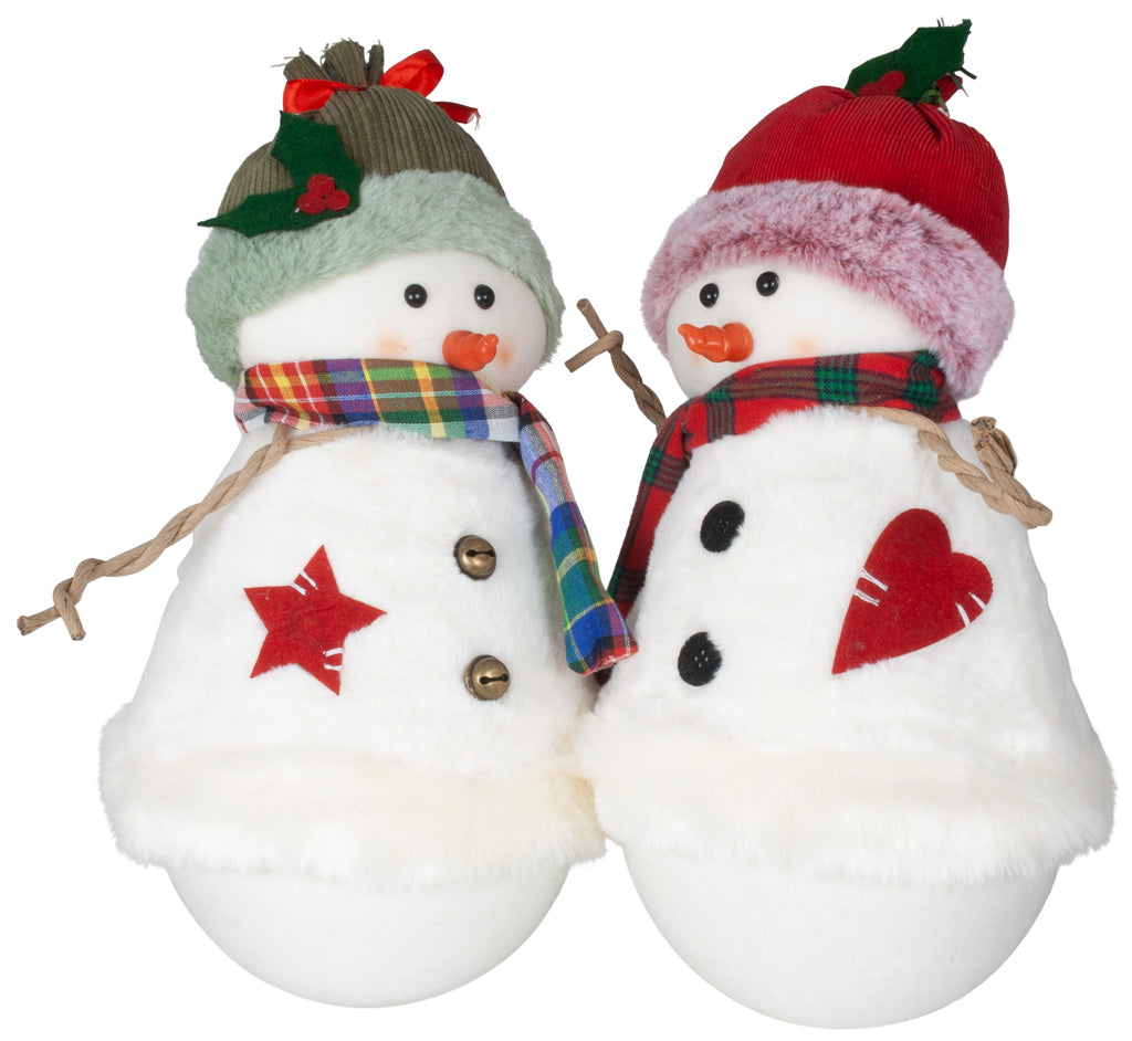 Schneemann 38cm stehend, Pärchen, 2 Stück