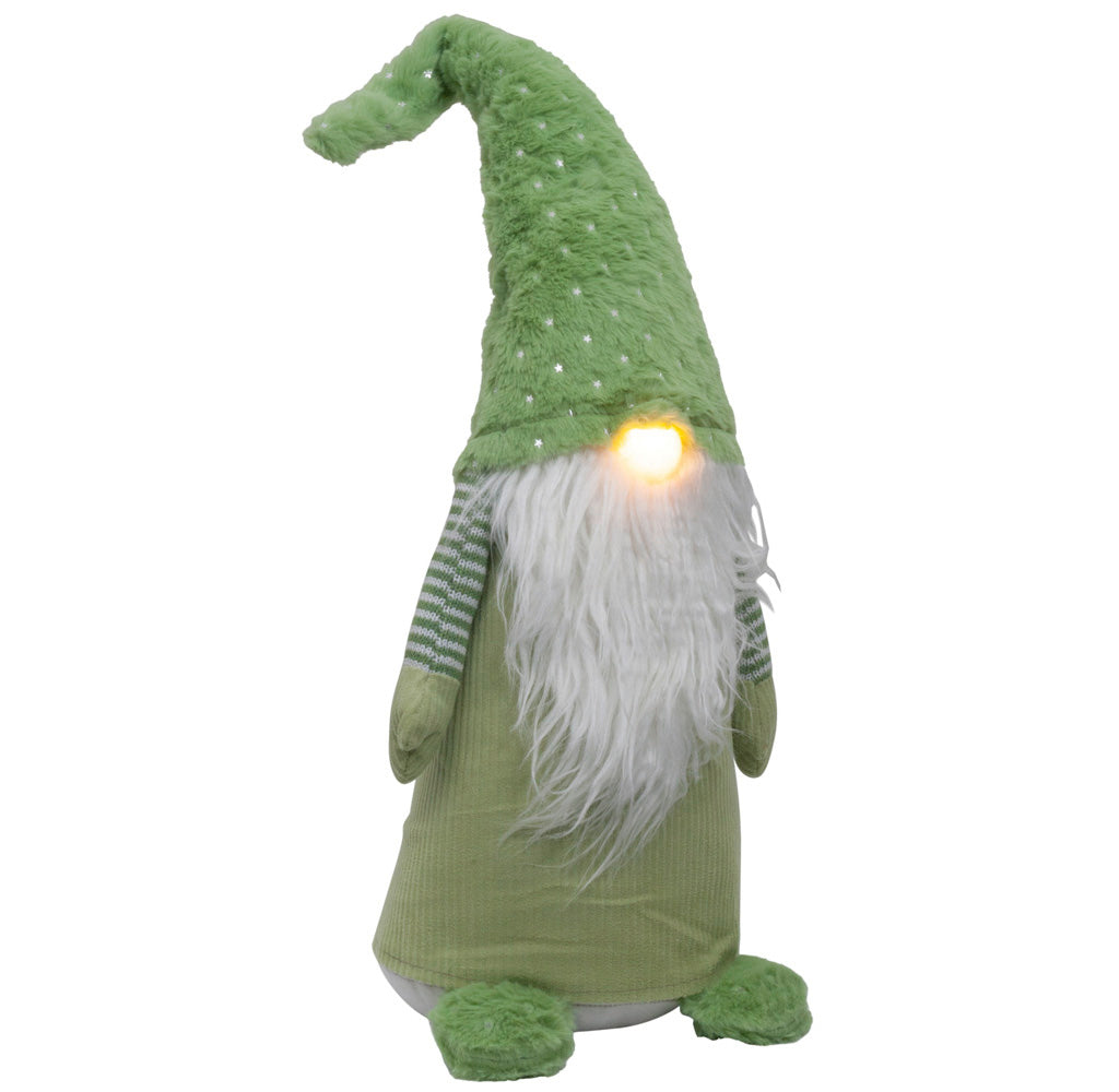 Wichtel mit LED 45cm stehend, Pärchen, 2 Stück