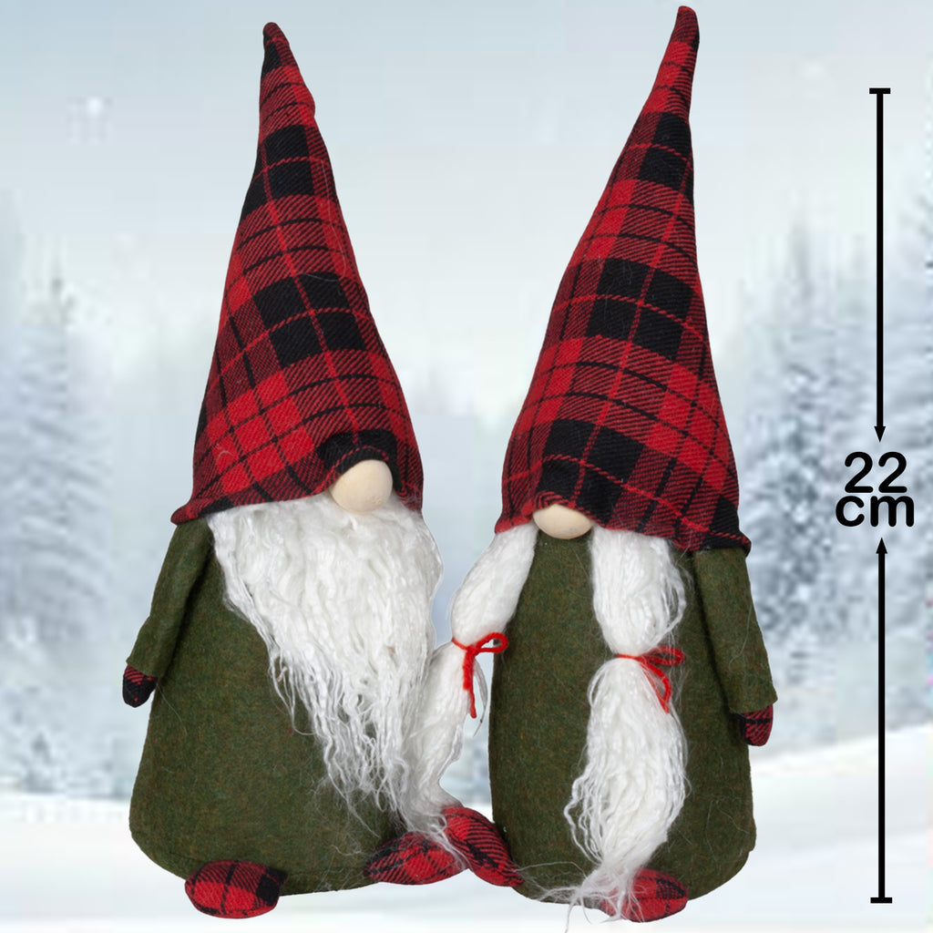 Wichtel 22cm sitzend, Pärchen, 2 Stück