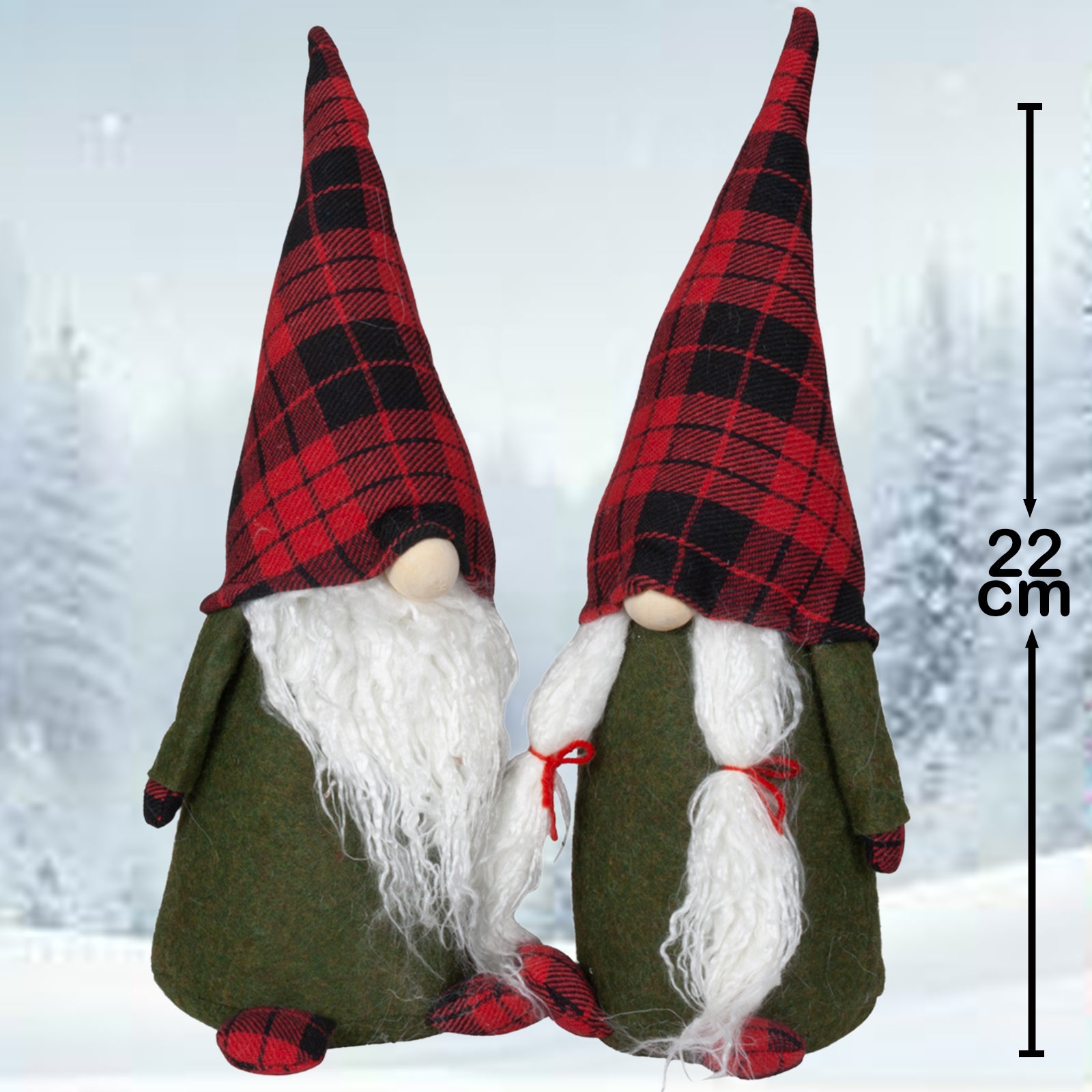 Wichtel 22cm sitzend, Pärchen, 2 Stück