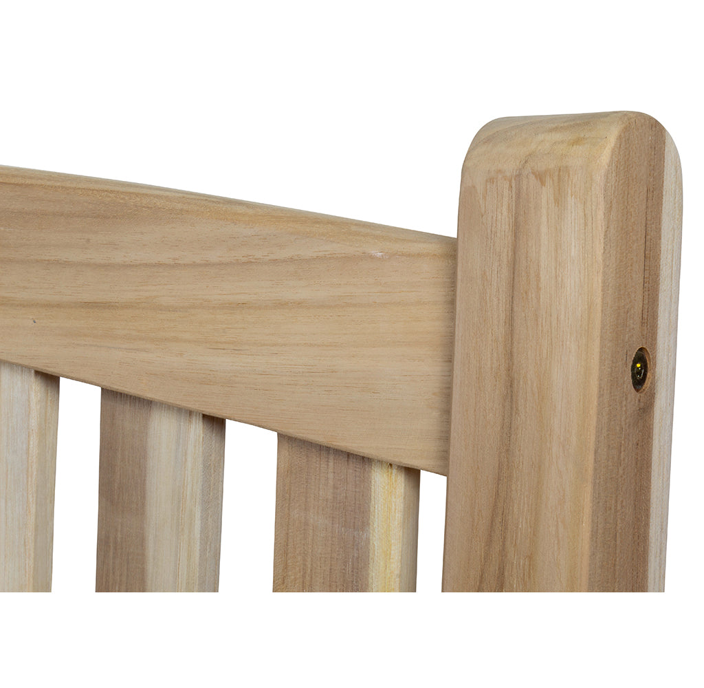 Teak Gartenbank Curve 150cm 3-Sitzer