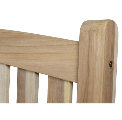 Teak Gartenbank Curve 150cm 3-Sitzer